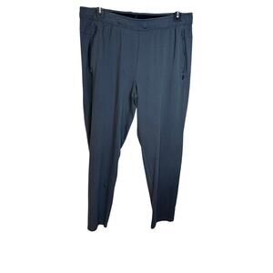 Athletics Men’s gray athletic pants zippered side pockets elastic waistband. XL